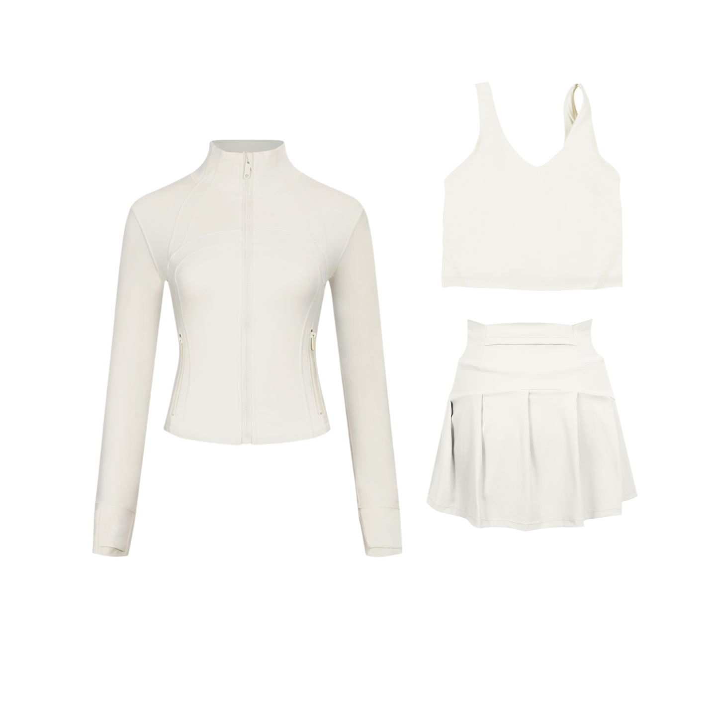 3 Piece Skirt, Bra & Jacket Sets