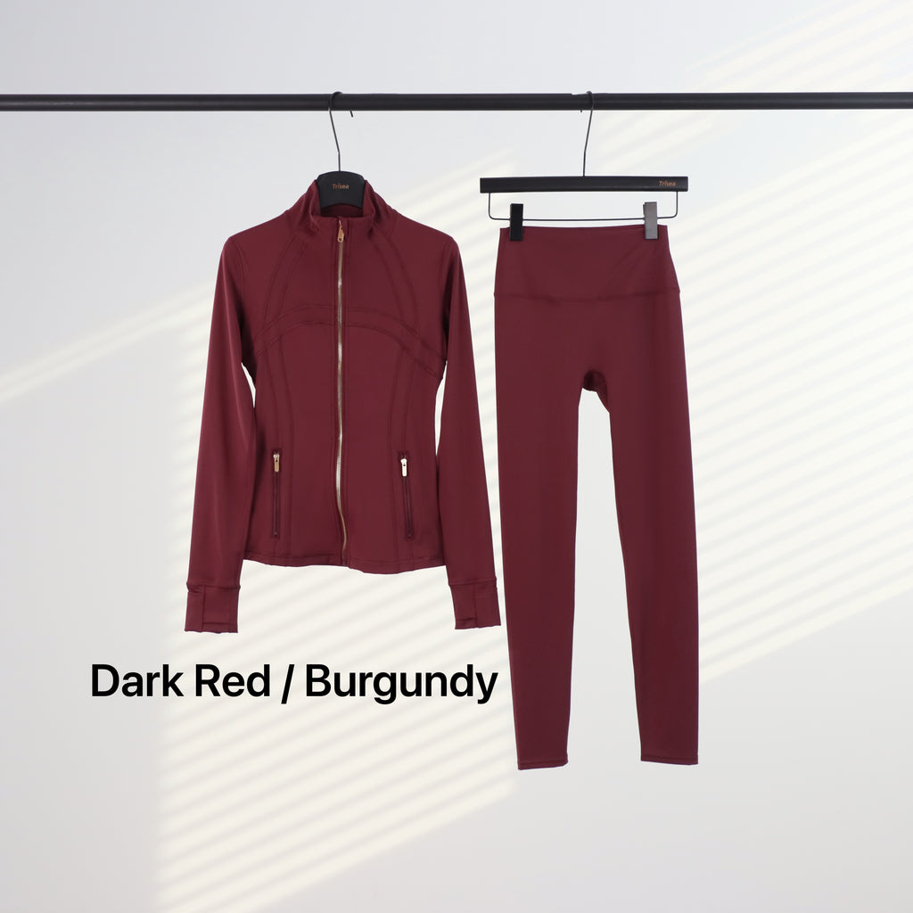 Lu Gold Zip Leggings & Jacket Sets (20+ Colours)