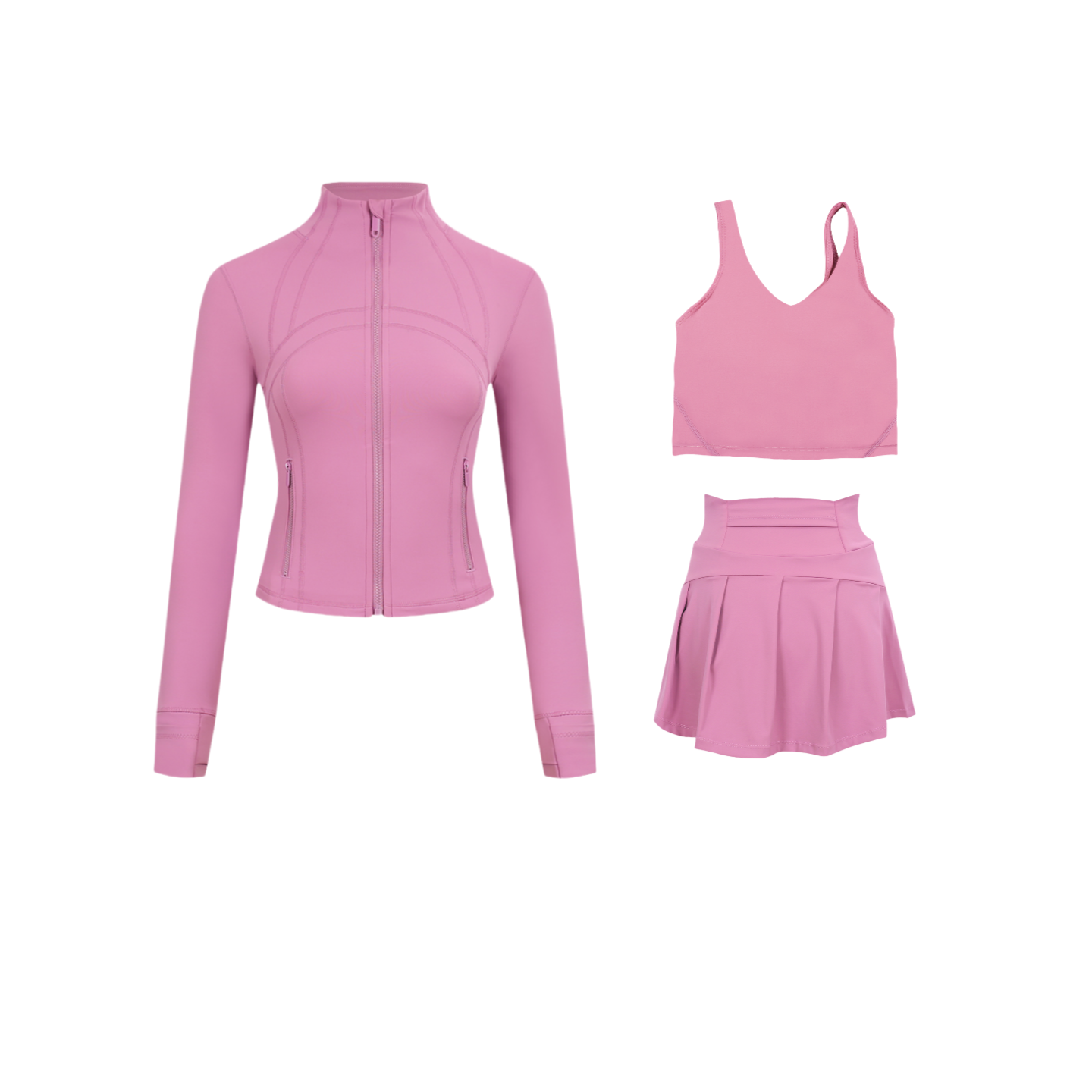 3 Piece Skirt, Bra & Jacket Sets