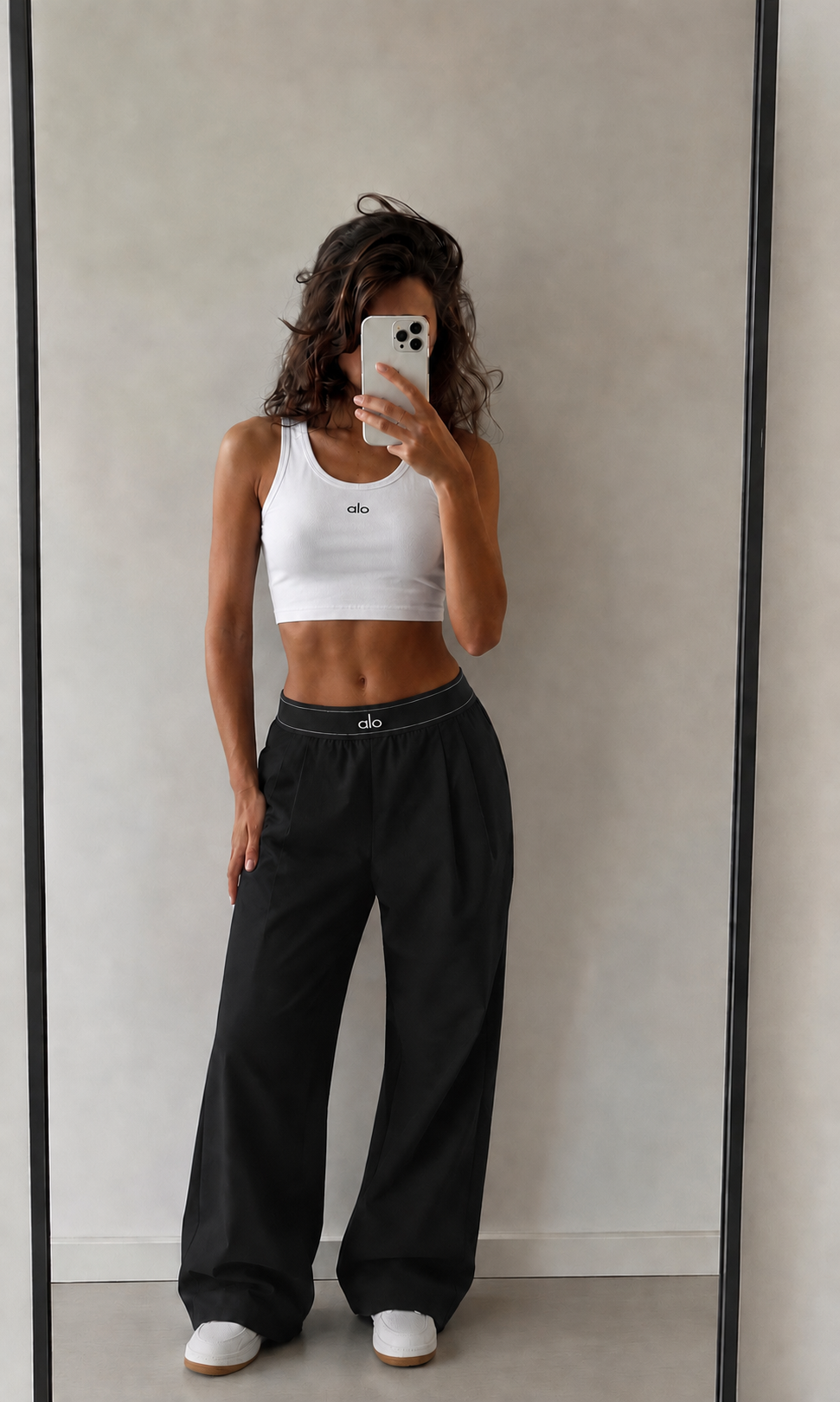 Waistband Trousers & Crop Tank Sets
