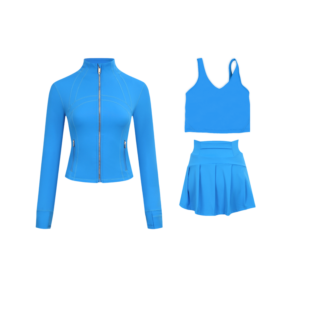3 Piece Skirt, Bra & Jacket Sets