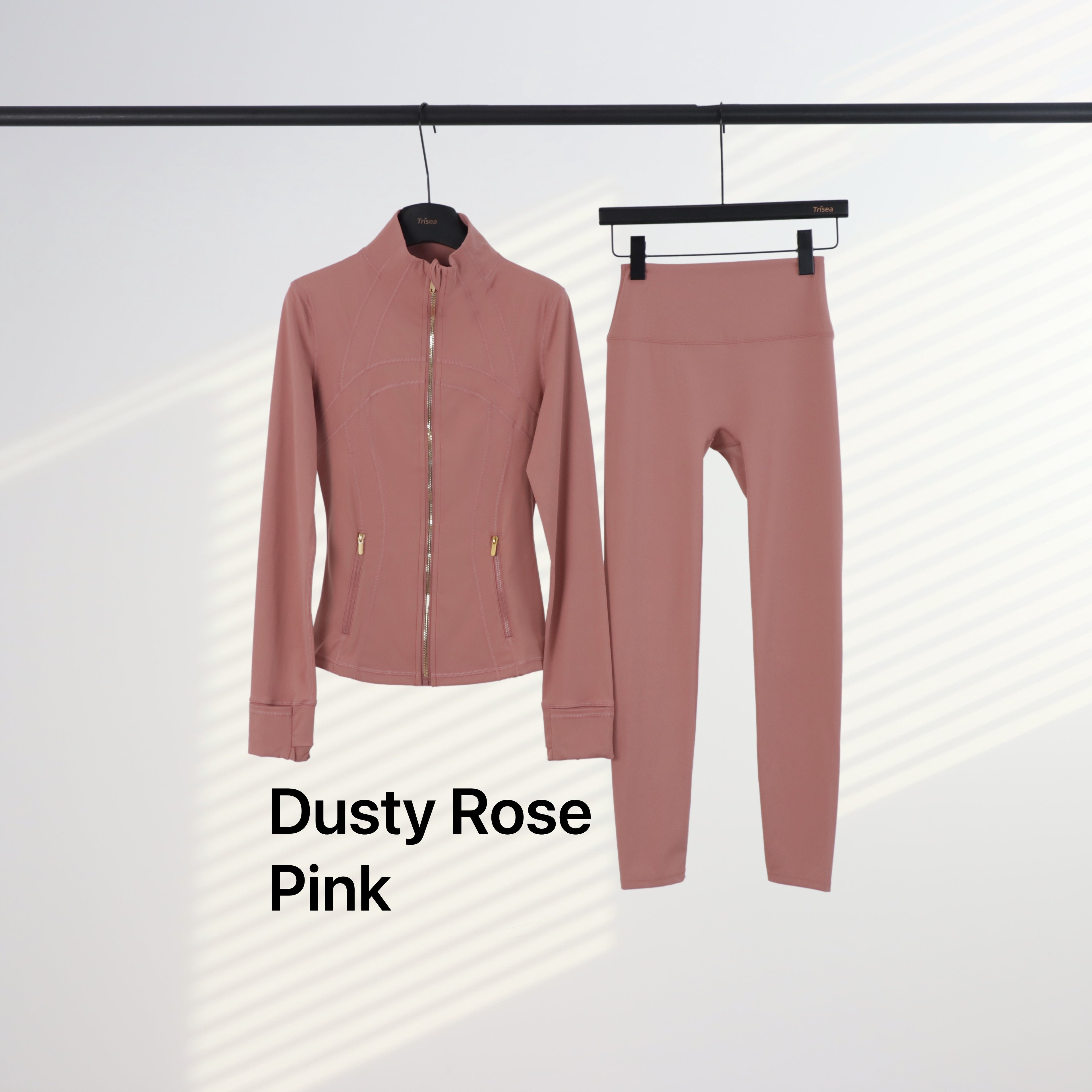 Lu Gold Zip Leggings & Jacket Sets (20+ Colours)