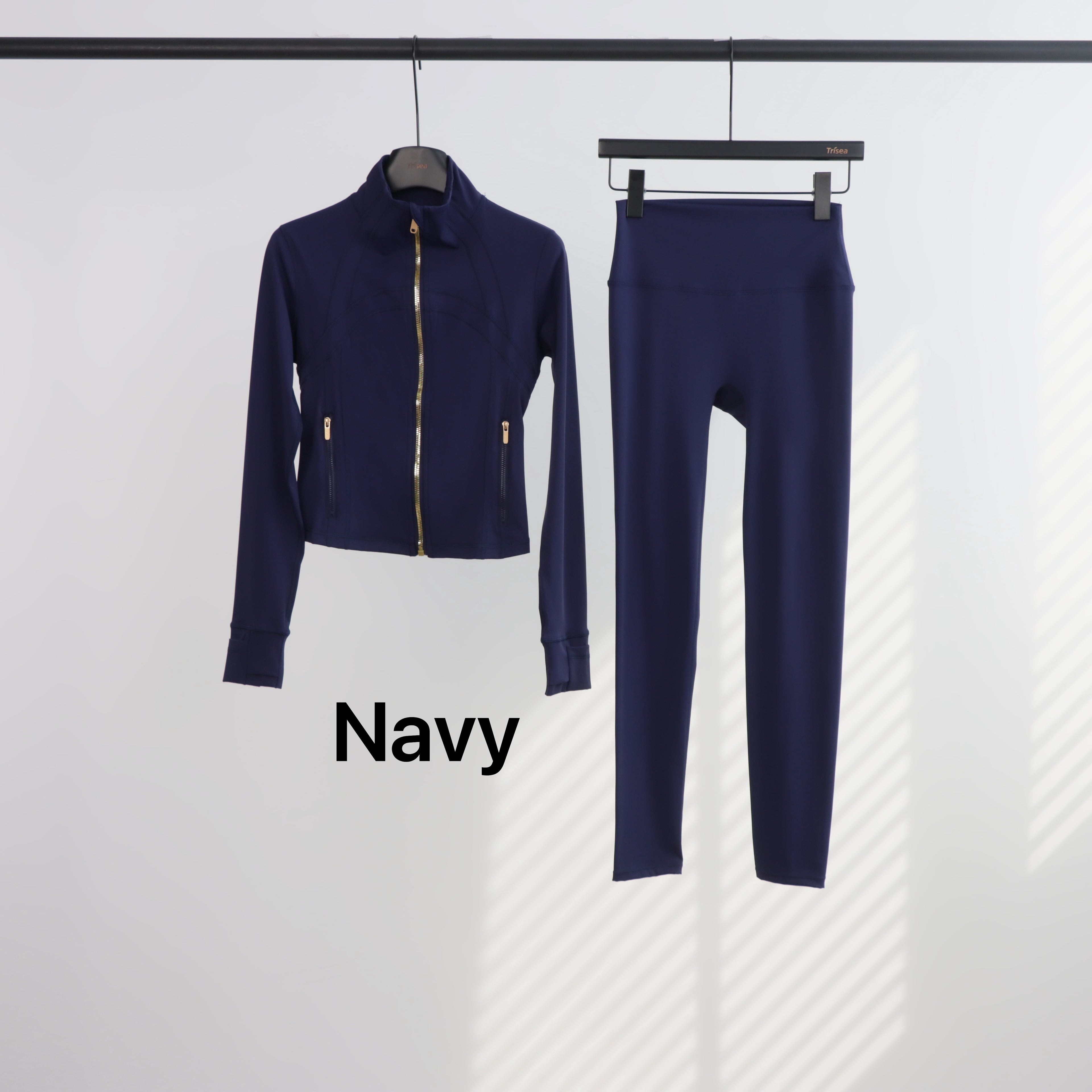 Lu Gold Zip Leggings & Cropped Jacket Sets (20+ Colours)