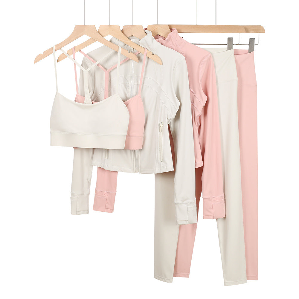 3 Piece Leggings, Bra & Jacket Sets