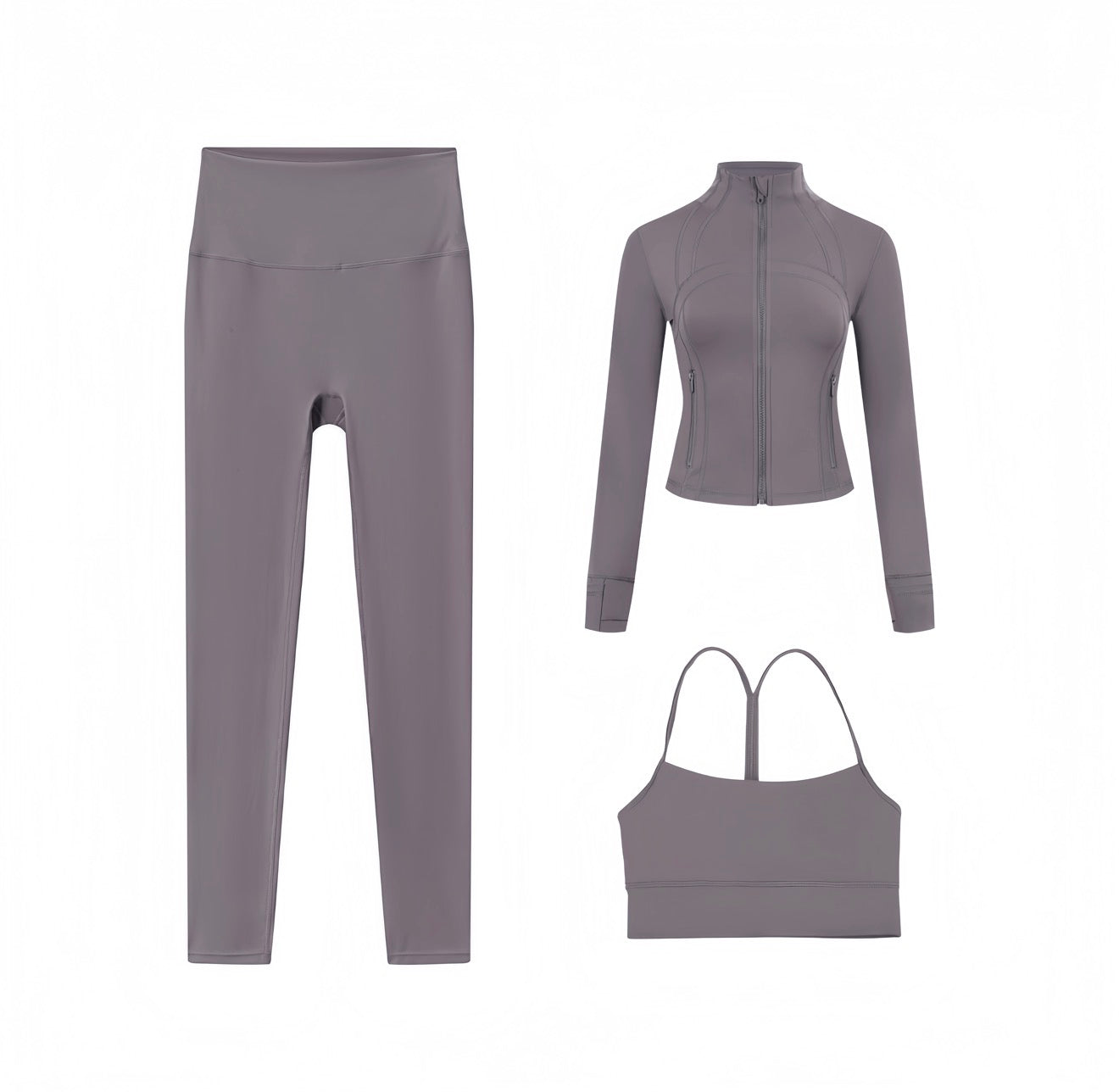 3 Piece Leggings, Bra & Jacket Sets
