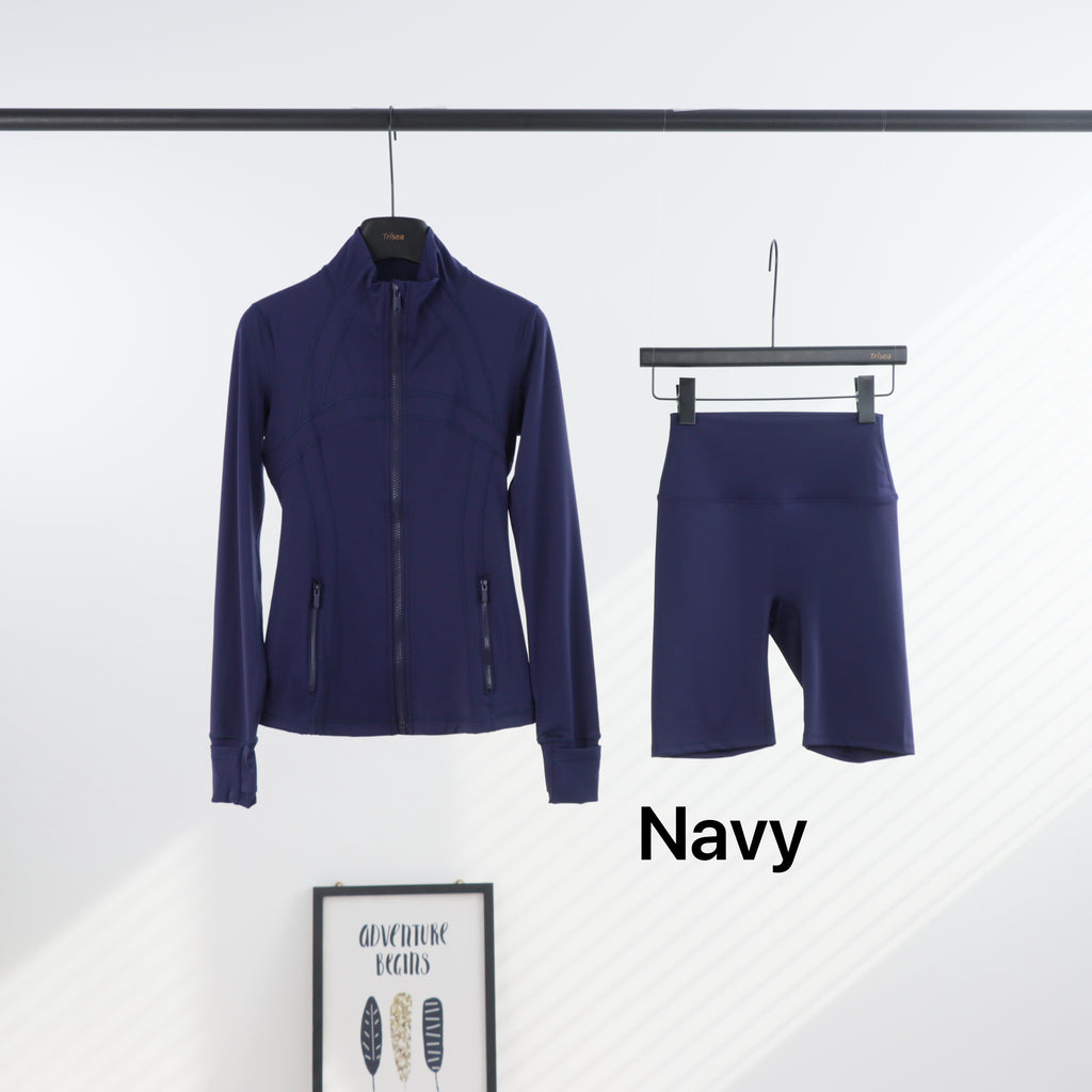 Lu Full Coloured Jacket & Short Sets