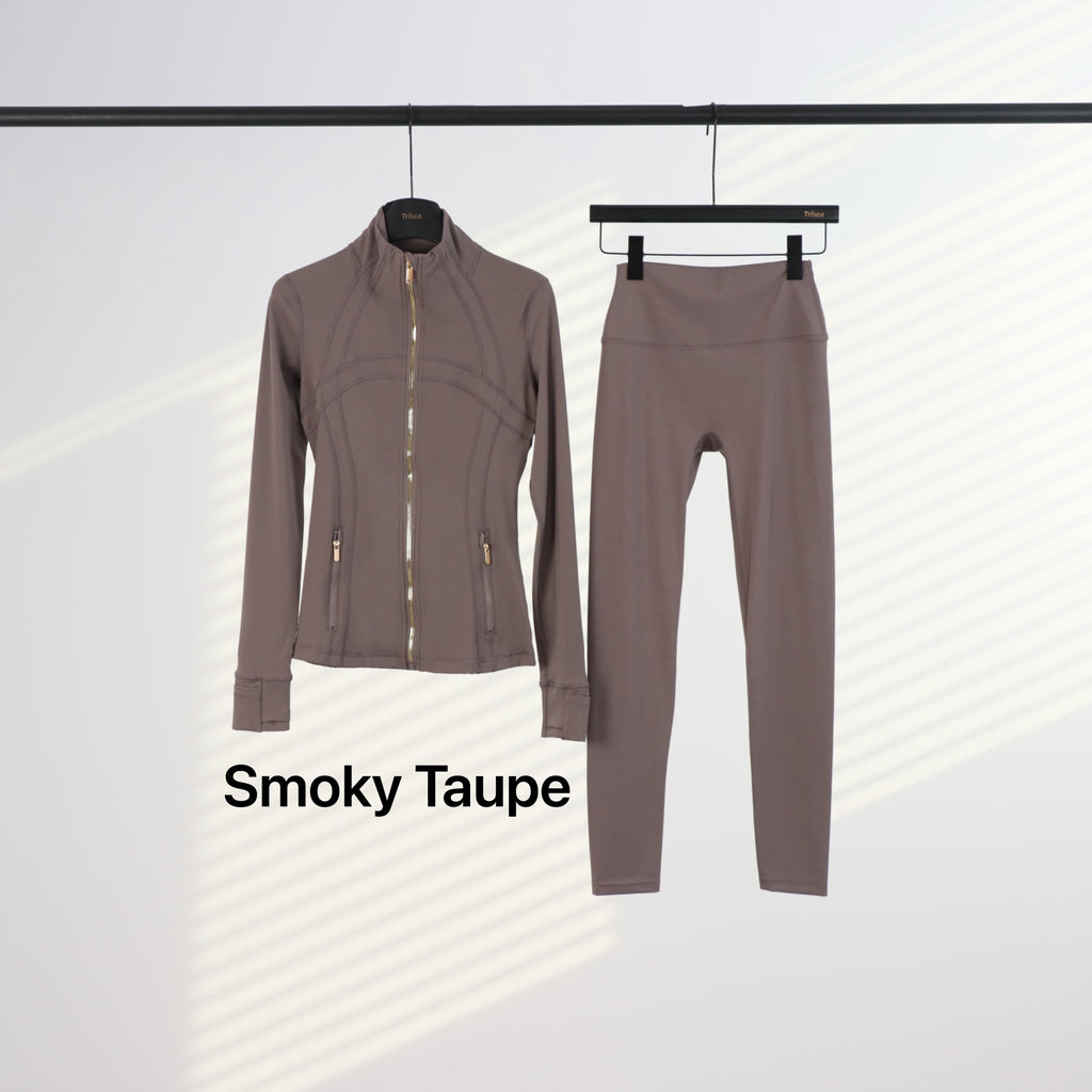 Lu Gold Zip Leggings & Jacket Sets (20+ Colours)