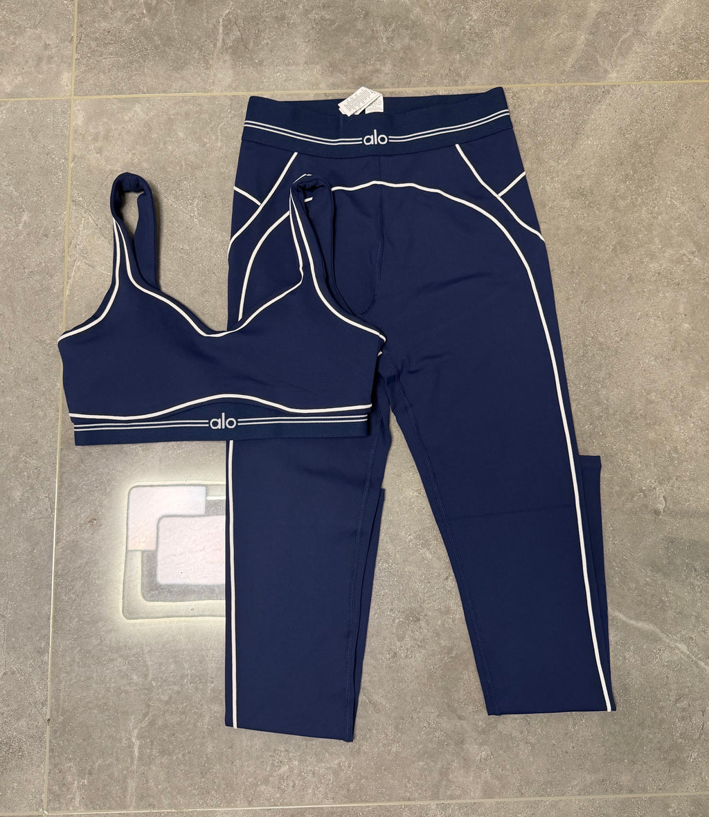 Navy Air Brush Yoga Sets