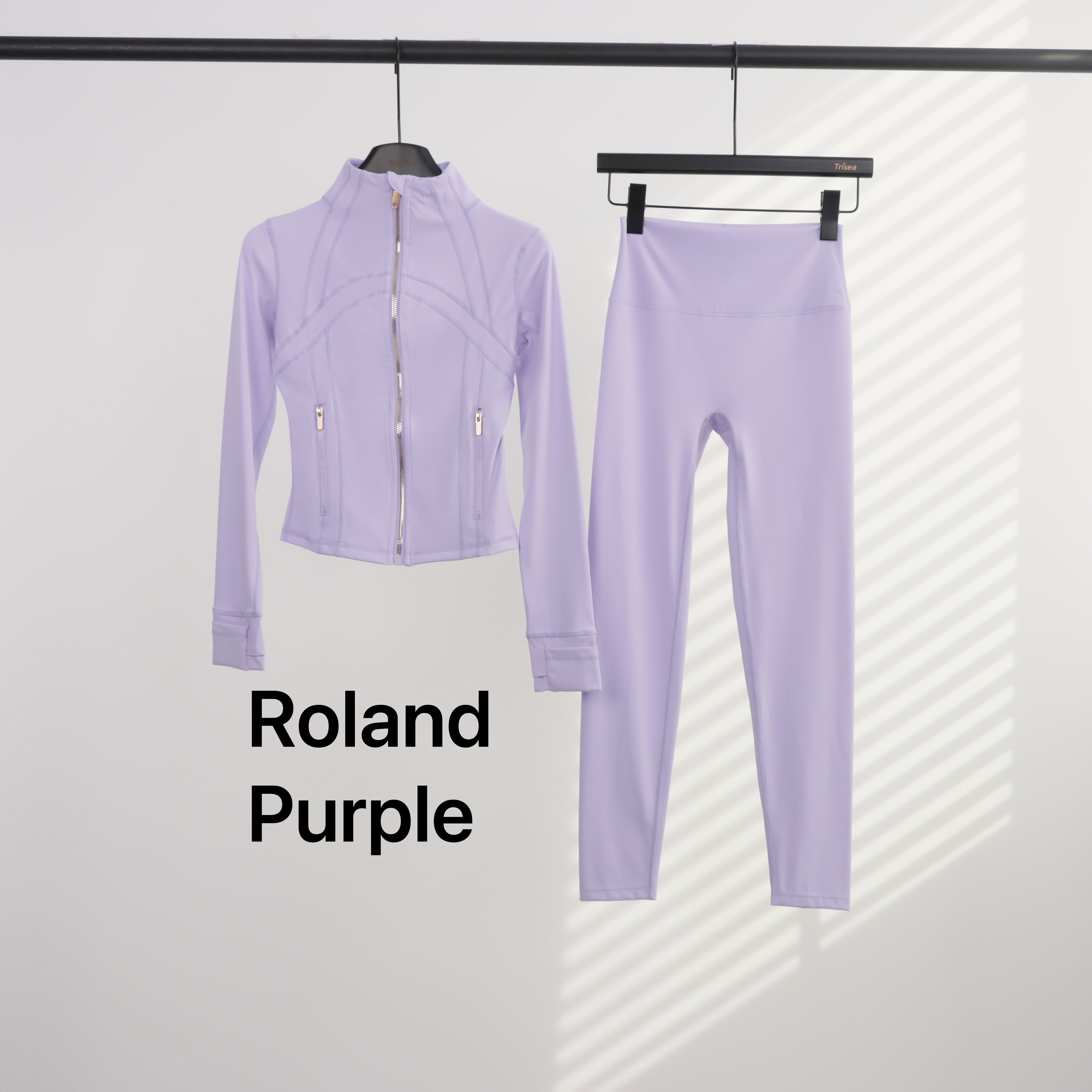 Lu Gold Zip Leggings & Cropped Jacket Sets (20+ Colours)