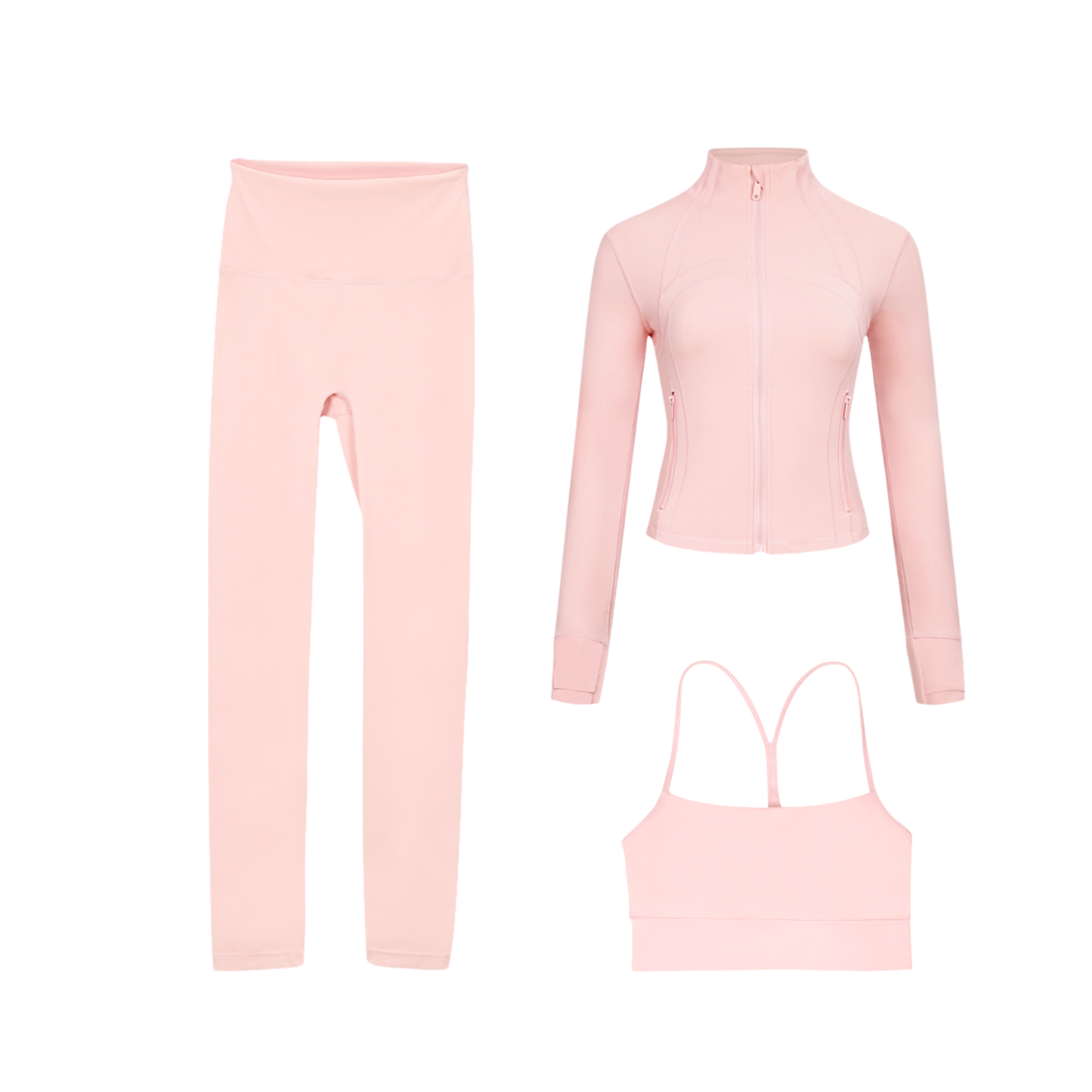 3 Piece Leggings, Bra & Jacket Sets