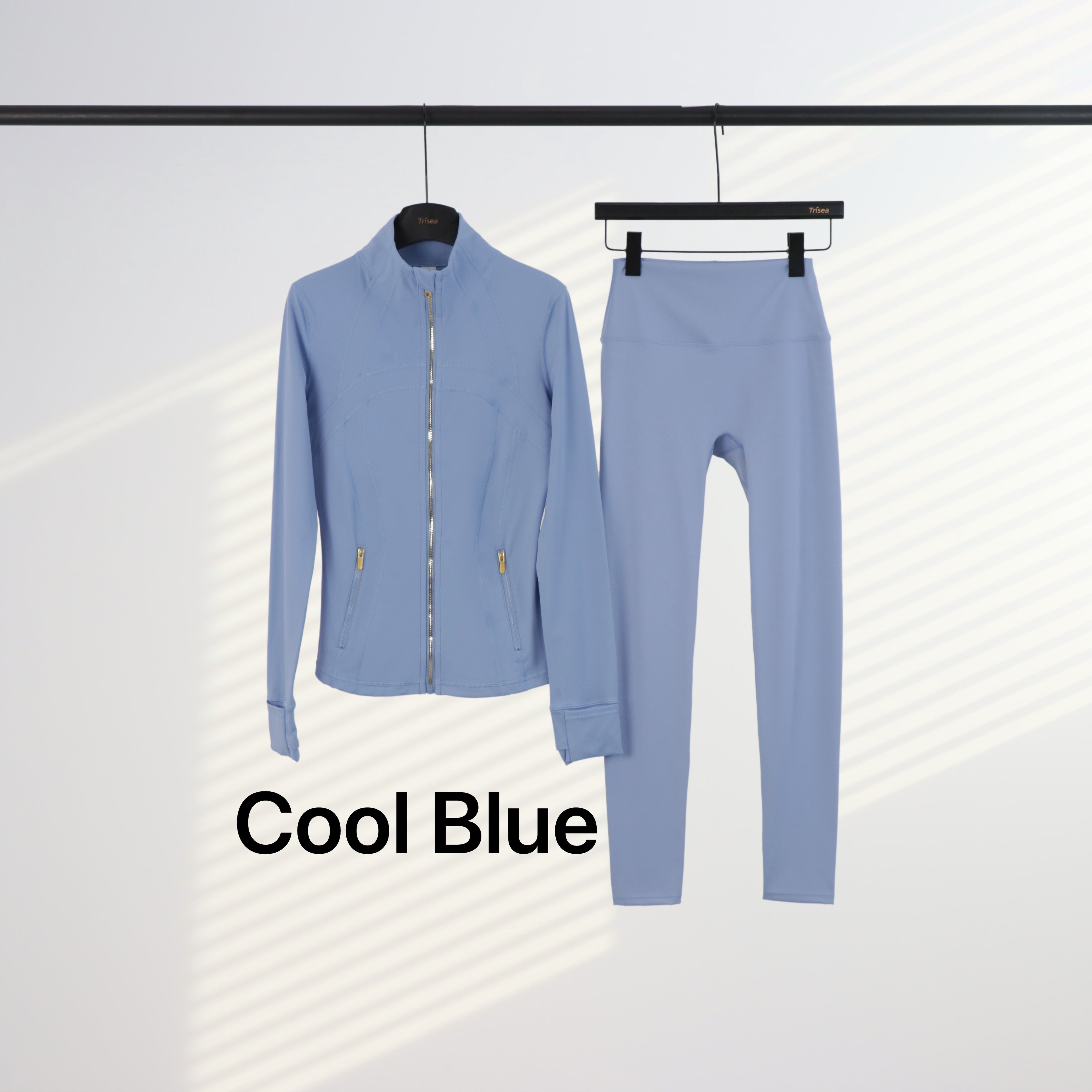 Lu Gold Zip Leggings & Jacket Sets (20+ Colours)