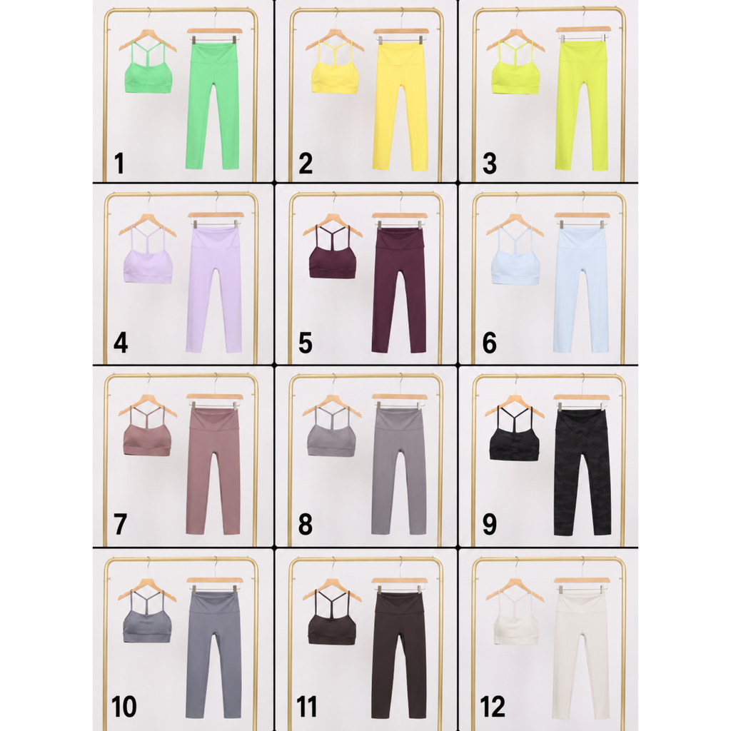 Lulu bra & leggings sets (43 colours)