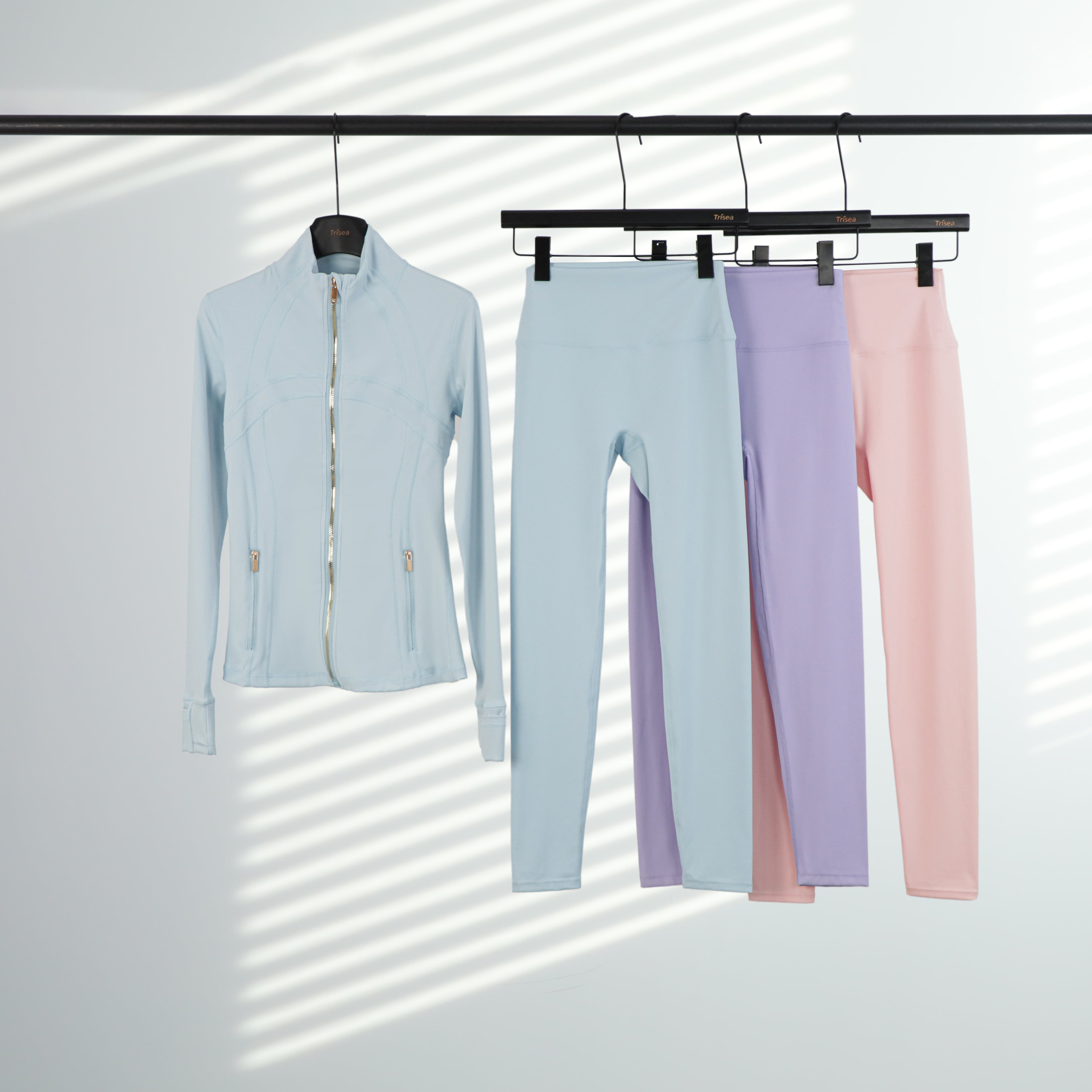 Lu Gold Zip Leggings & Jacket Sets (20+ Colours)