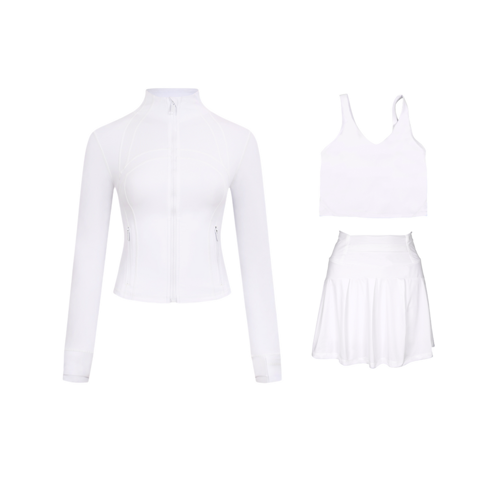 3 Piece Skirt, Bra & Jacket Sets