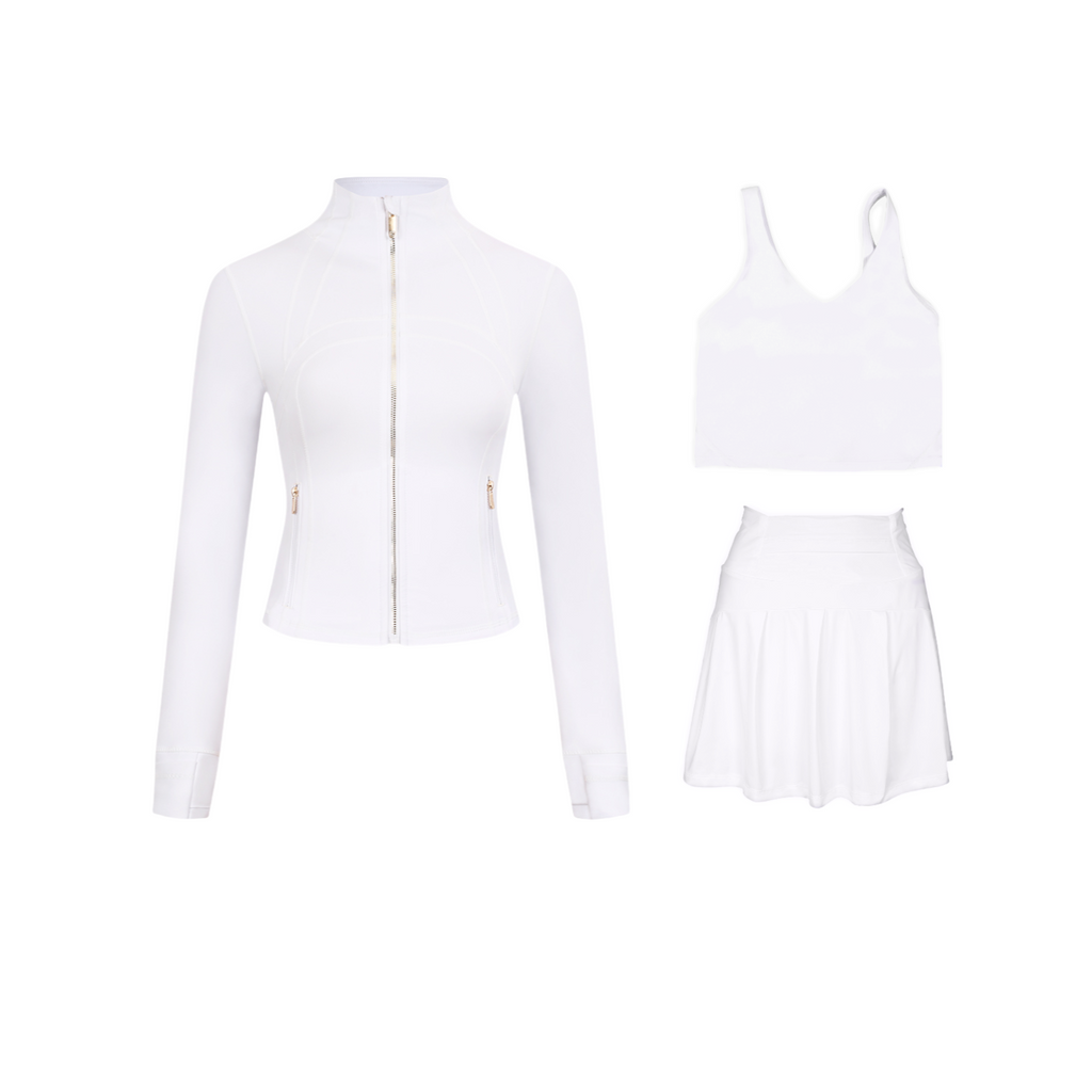3 Piece Skirt, Bra & Jacket Sets