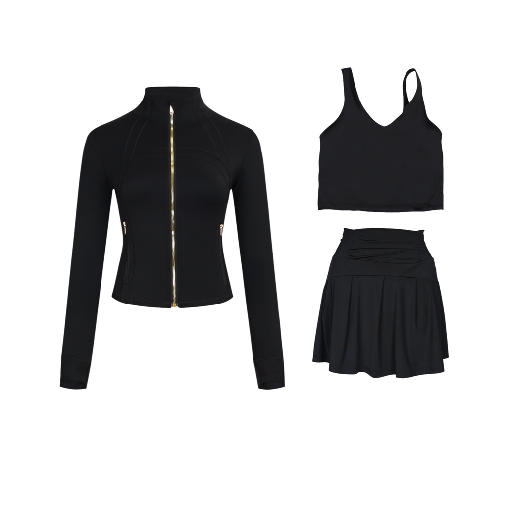 3 Piece Skirt, Bra & Jacket Sets