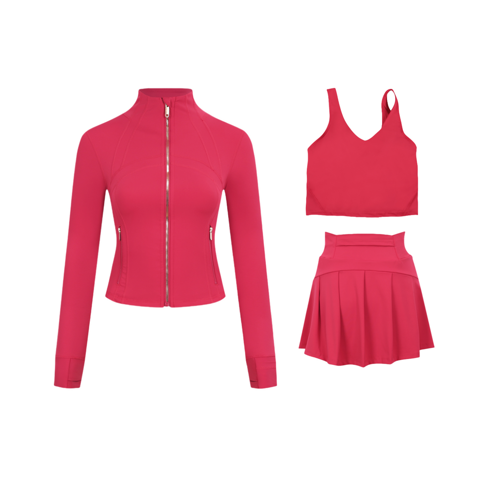 3 Piece Skirt, Bra & Jacket Sets