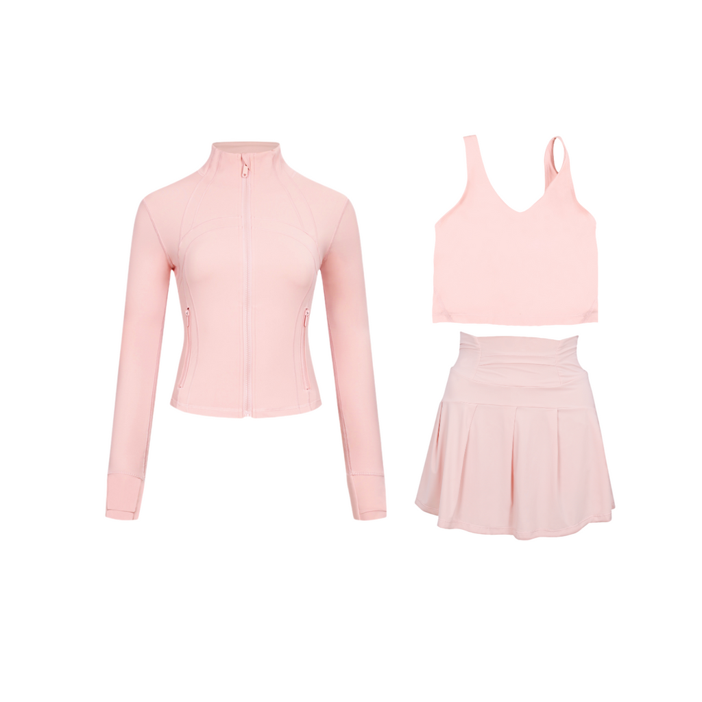 3 Piece Skirt, Bra & Jacket Sets