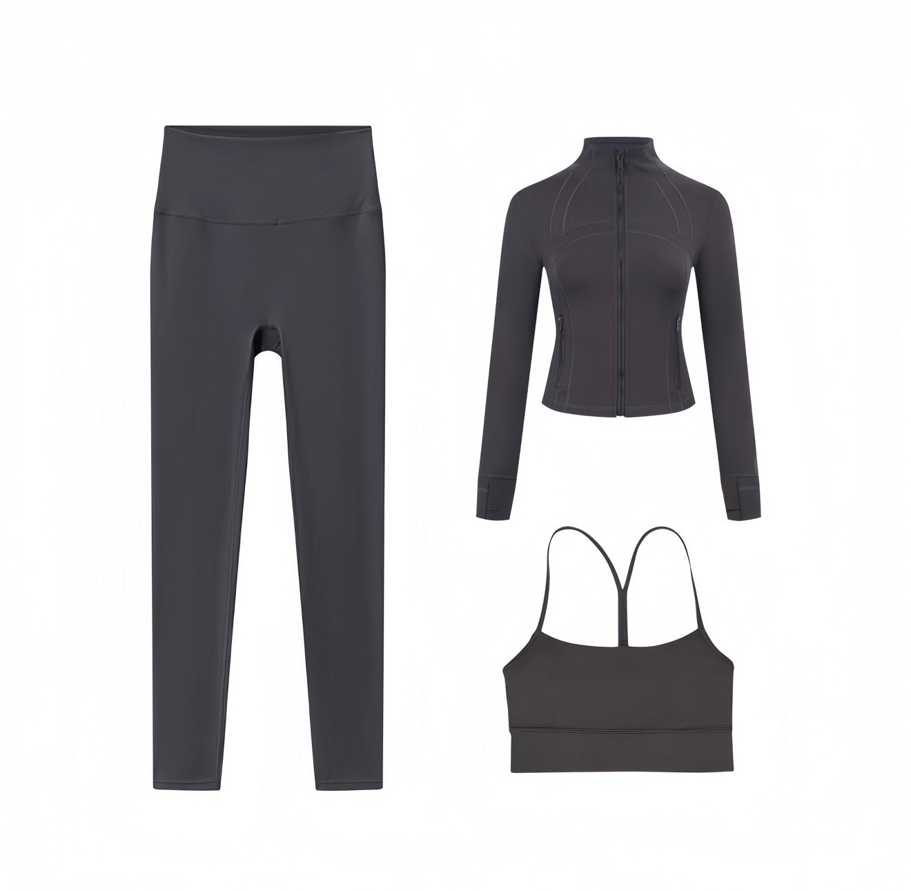 3 Piece Leggings, Bra & Jacket Sets