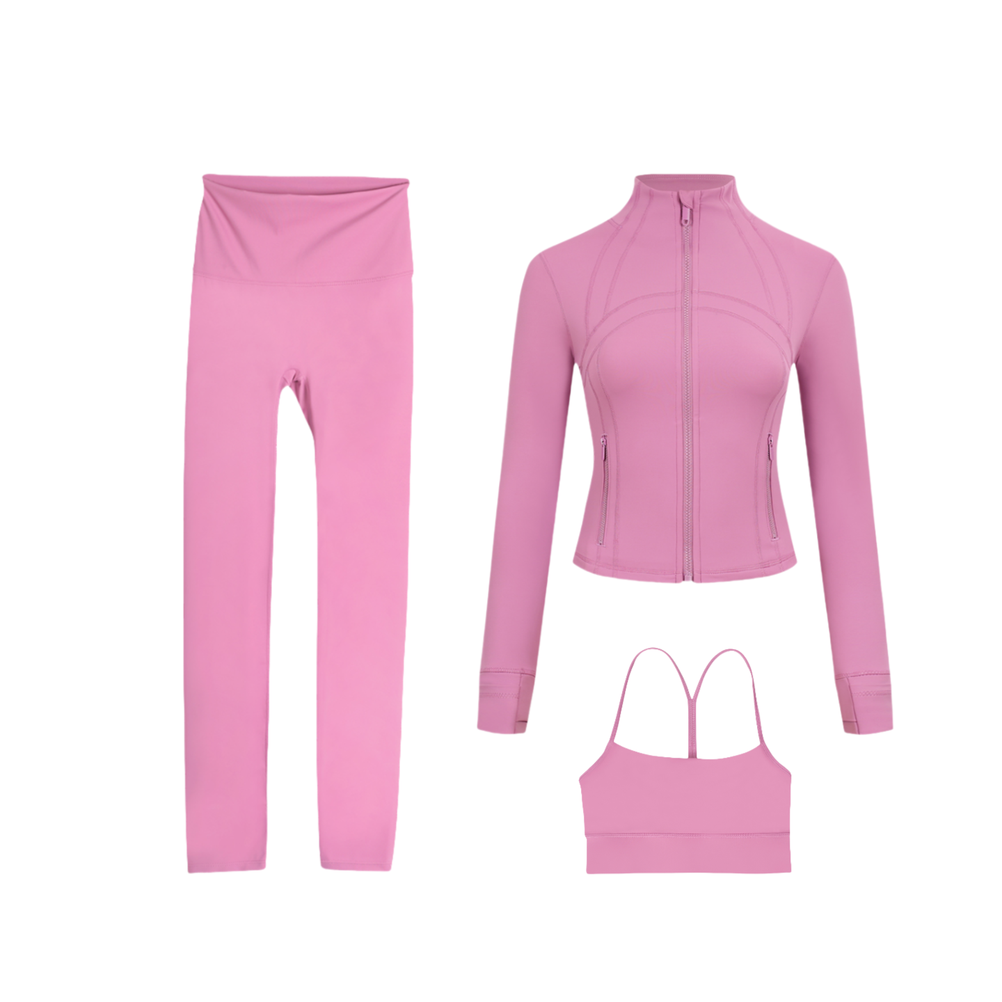 3 Piece Leggings, Bra & Jacket Sets