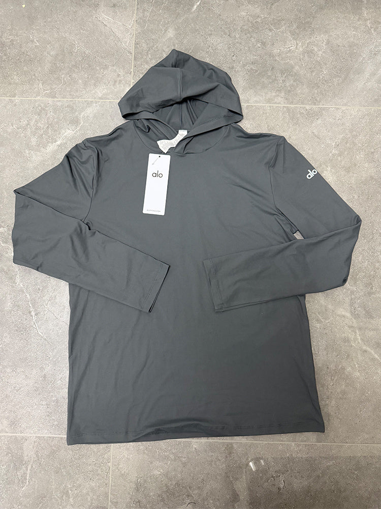 Mens Long Sleeve Hooded Tops