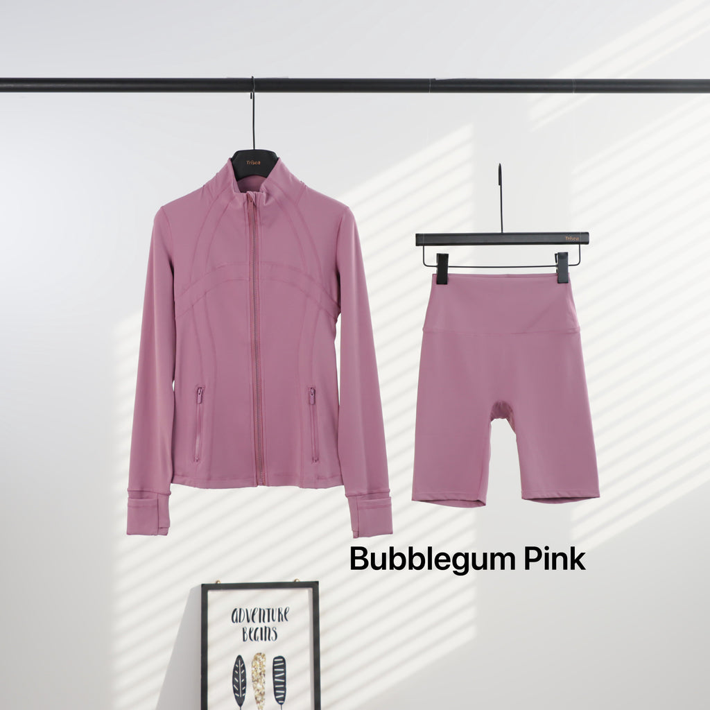 Lu Full Coloured Jacket & Short Sets