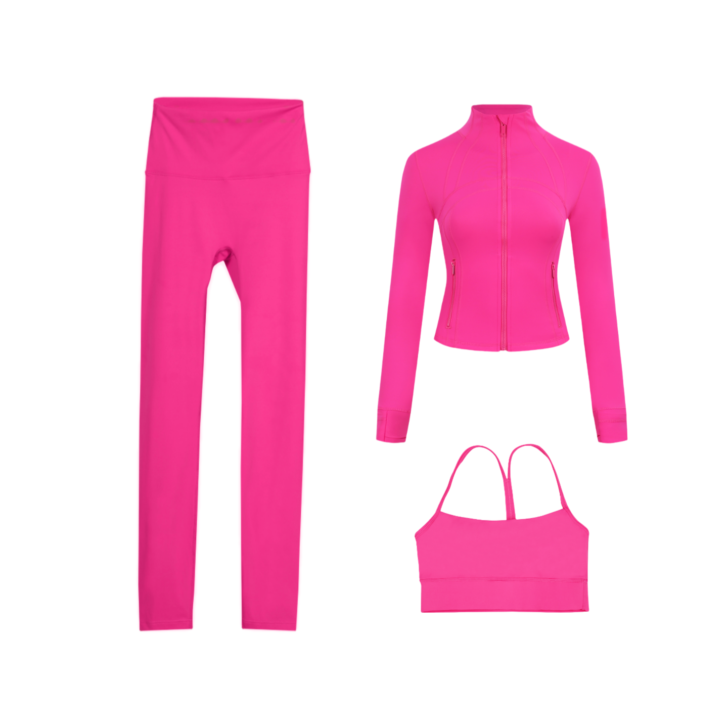 3 Piece Leggings, Bra & Jacket Sets