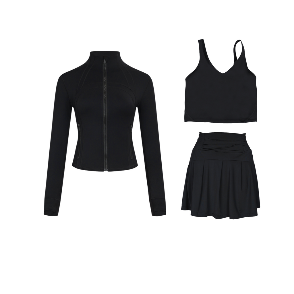 3 Piece Skirt, Bra & Jacket Sets