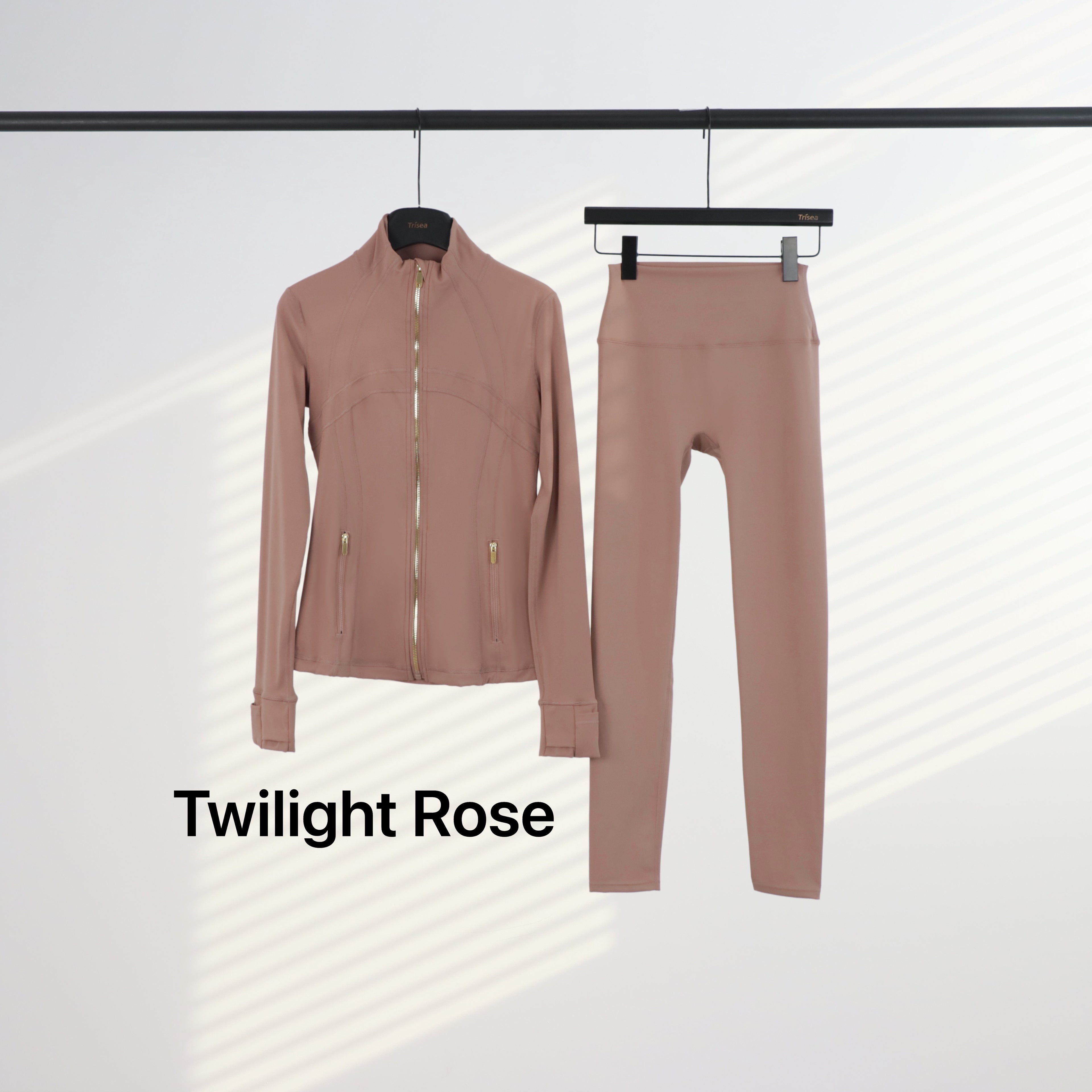 Lu Gold Zip Leggings & Jacket Sets (20+ Colours)