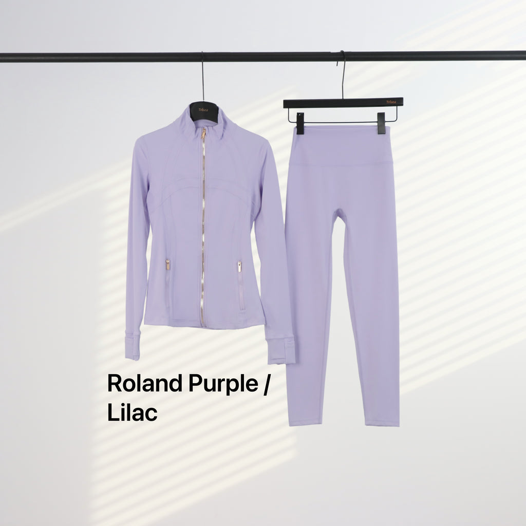 Lu Gold Zip Leggings & Jacket Sets (20+ Colours)