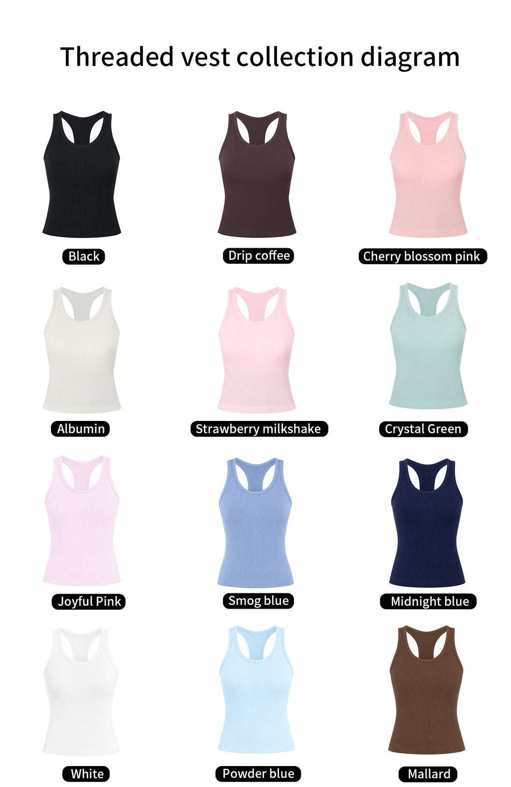 🍋 Ribbed Tank Tops