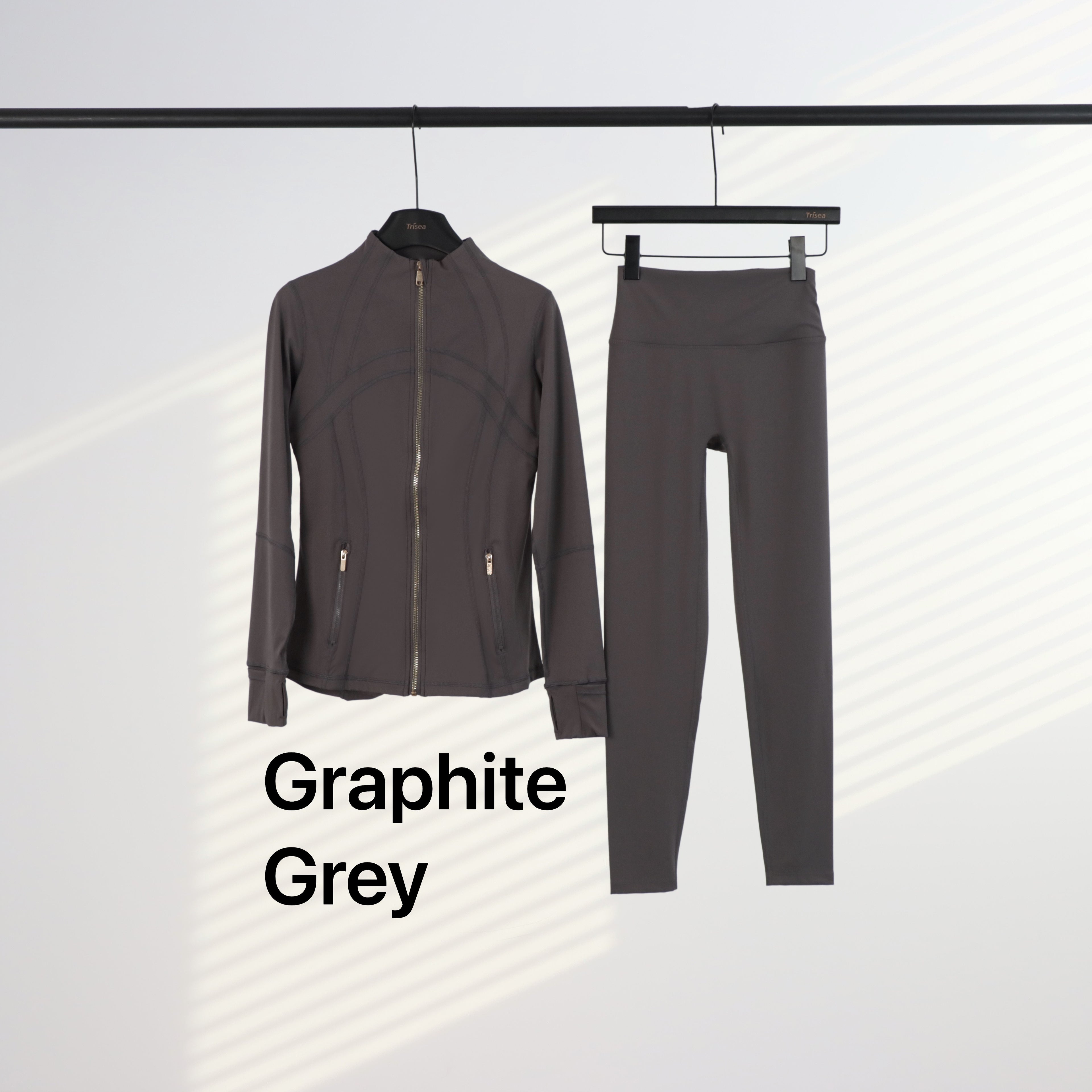 Lu Gold Zip Leggings & Jacket Sets (20+ Colours)